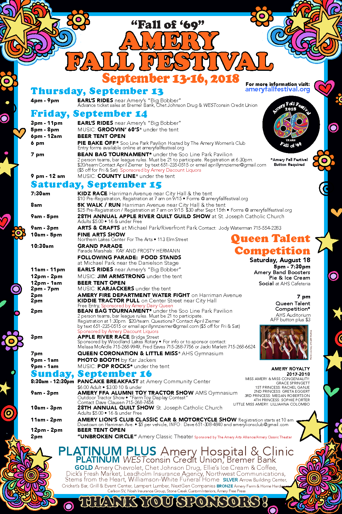 Amery Fall Festival 2024 Calendar Etti Olivie
